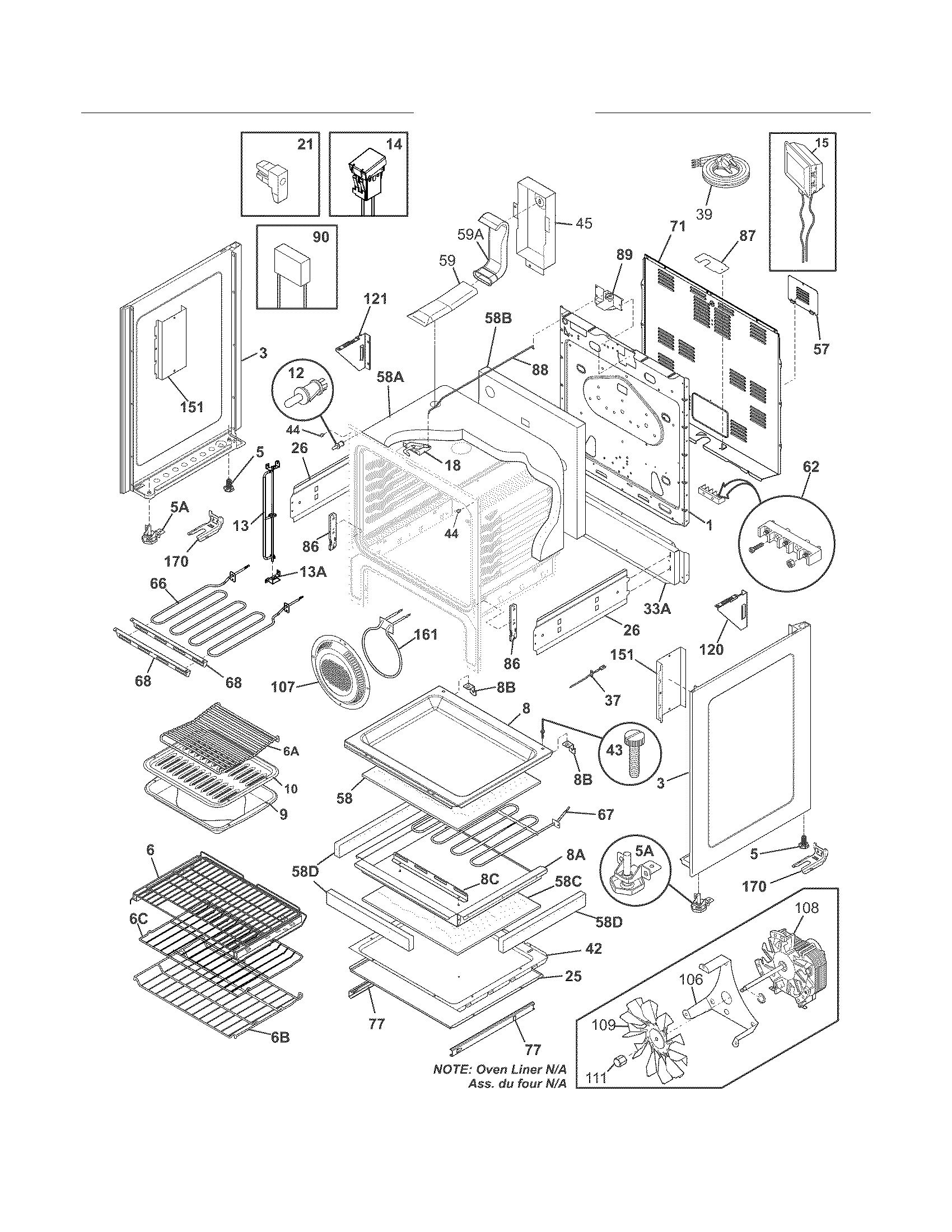 Electrolux CEI30EF5GSH body diagram