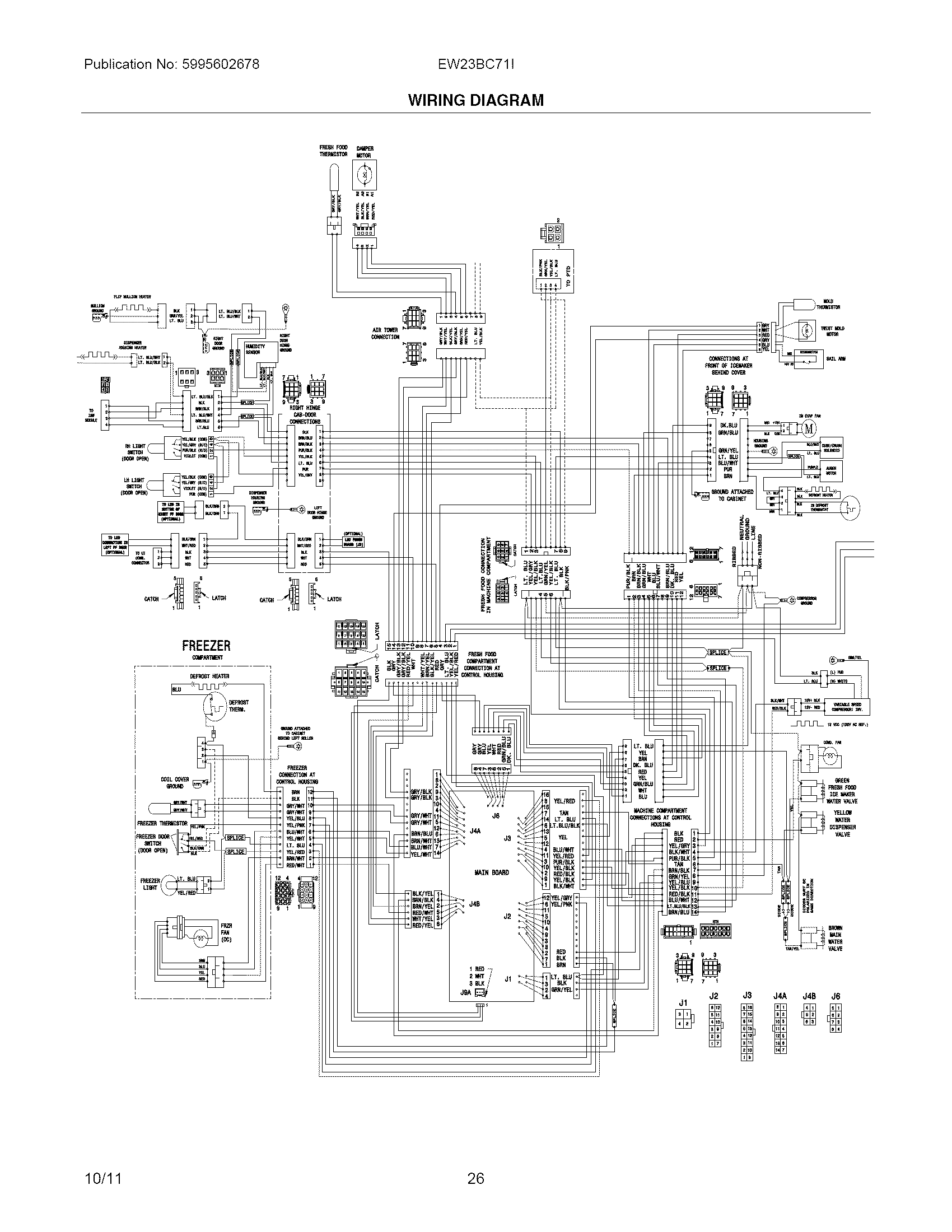 Electrolux EW23BC71IBA wiring diagram diagram