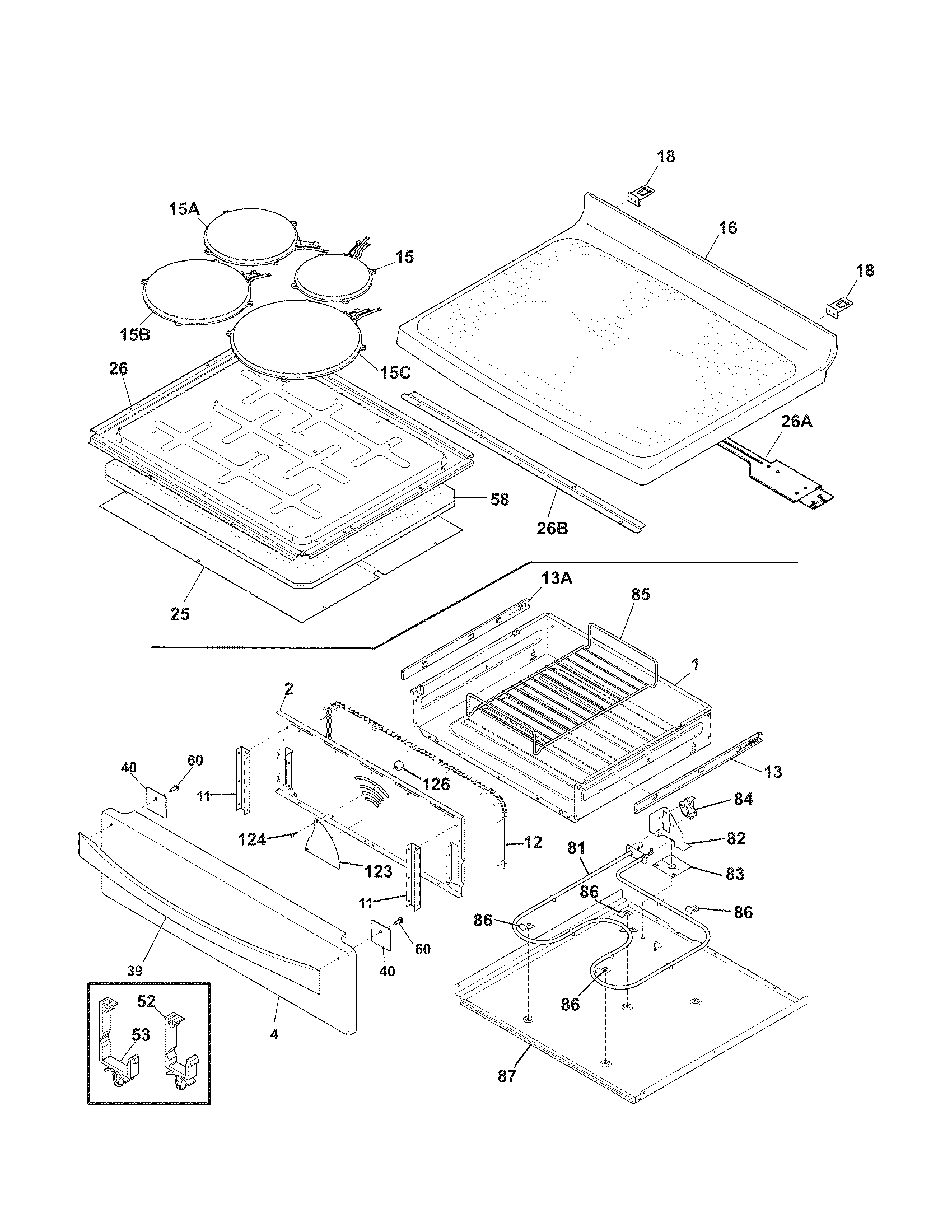 Kenmore Elite 79097203012 top/drawer diagram