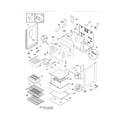 Frigidaire FGEF3031KWF body diagram