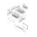 Electrolux E23BC68JPS4 freezer drawer - basket diagram