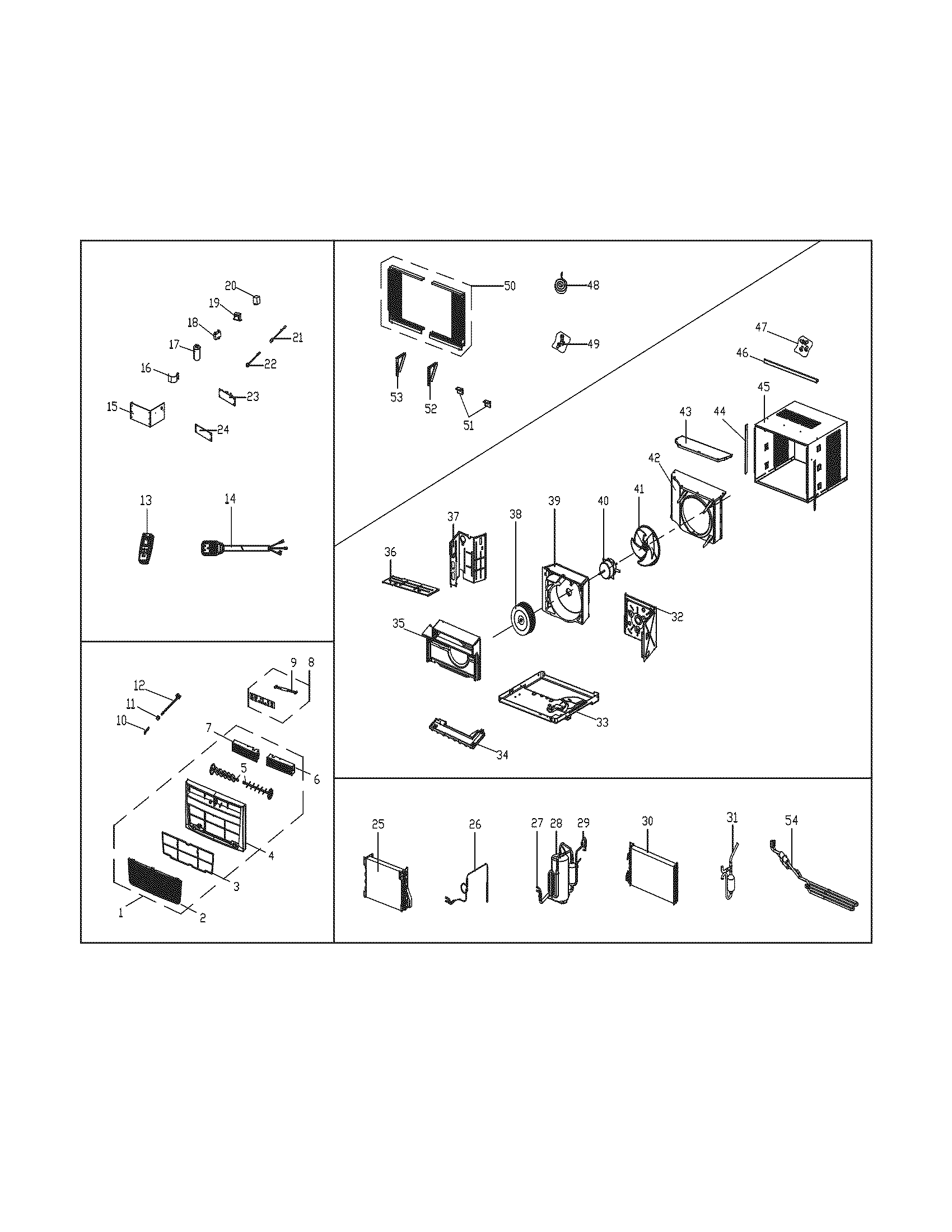 Frigidaire FRA256ST211 recommended spare parts diagram