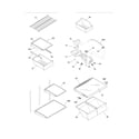 Frigidaire FRT21IL6JB6 shelves diagram