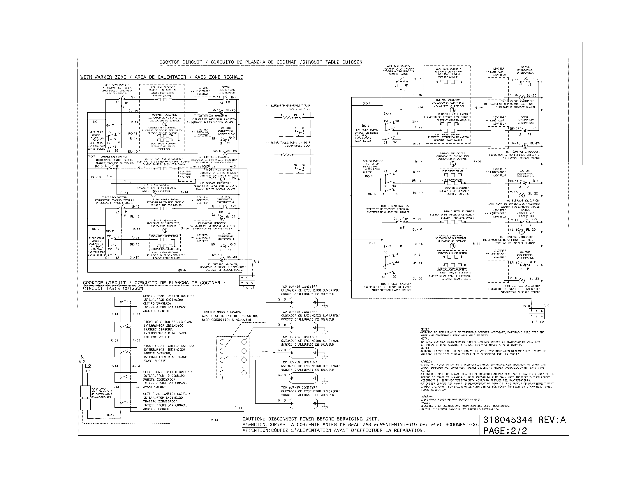 Frigidaire FPEF4085KFC wiring diagram diagram