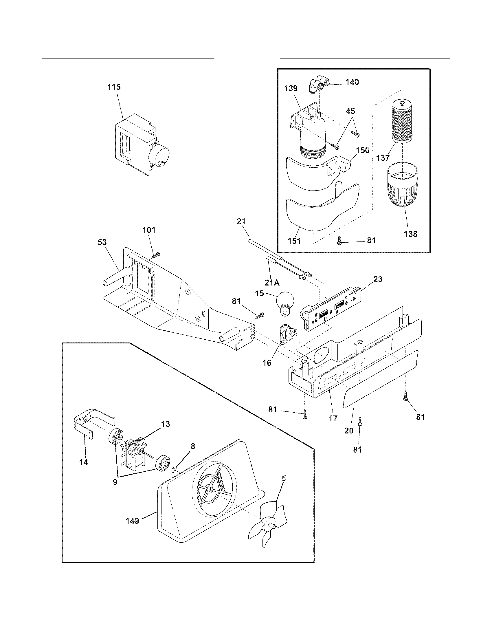 Frigidaire FRS6HR45KS6 controls diagram