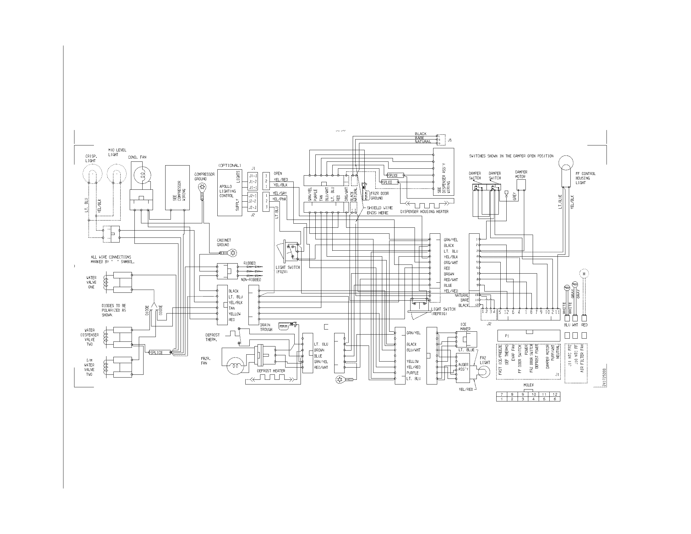Frigidaire FRS6HR45KS6 wiring diagram diagram