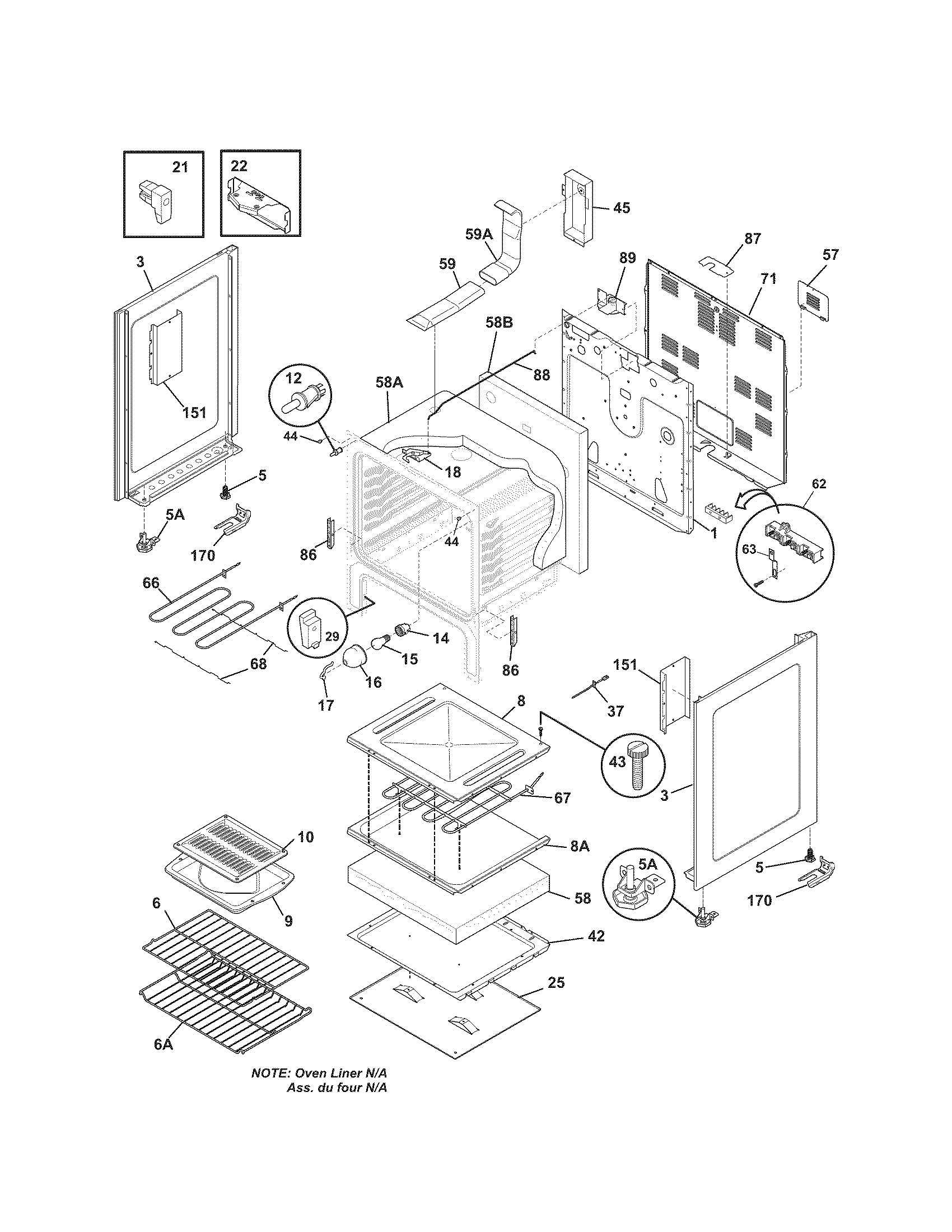 Kenmore 79092403013 body diagram