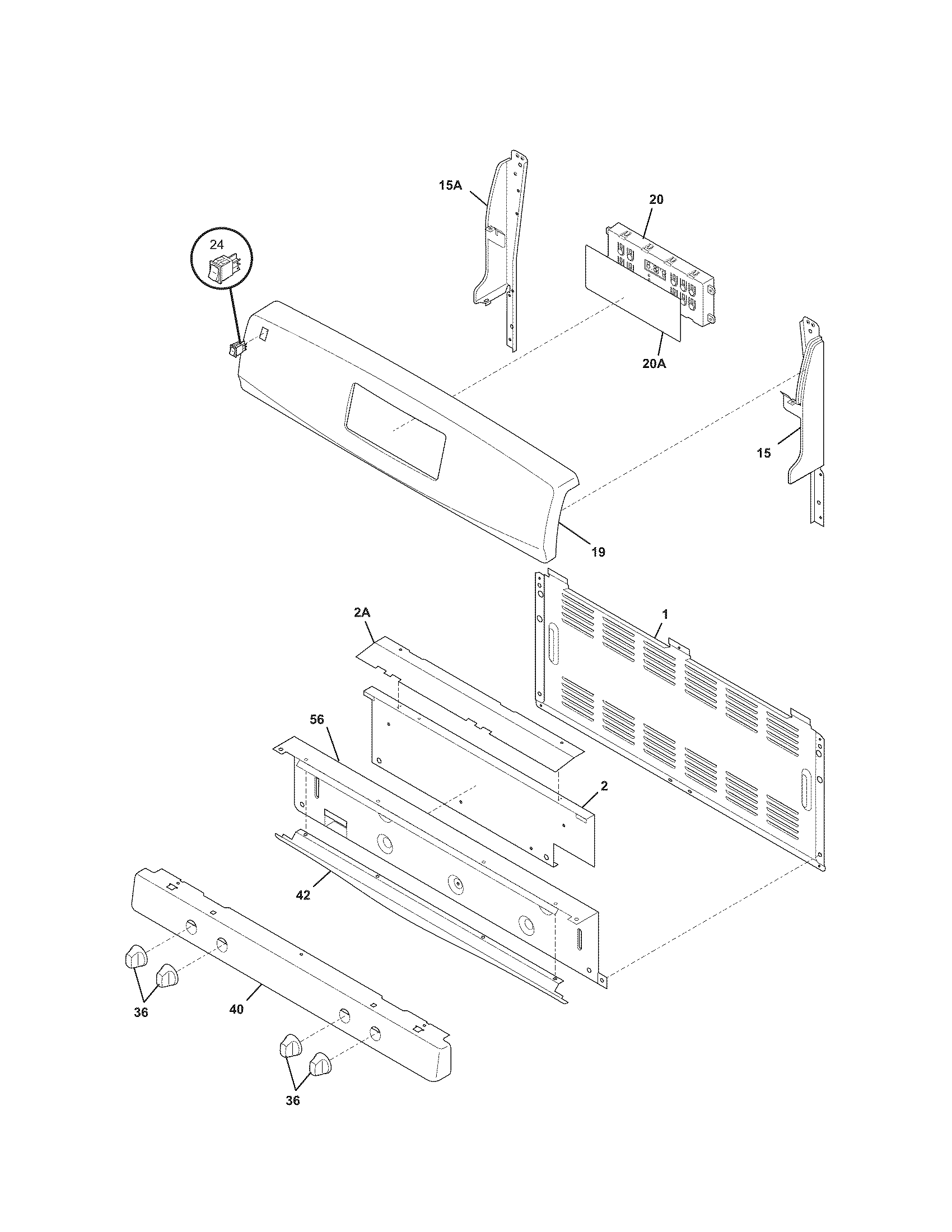 Kenmore 79078629400 backguard diagram