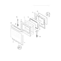 Frigidaire CFEF3018LWE door diagram