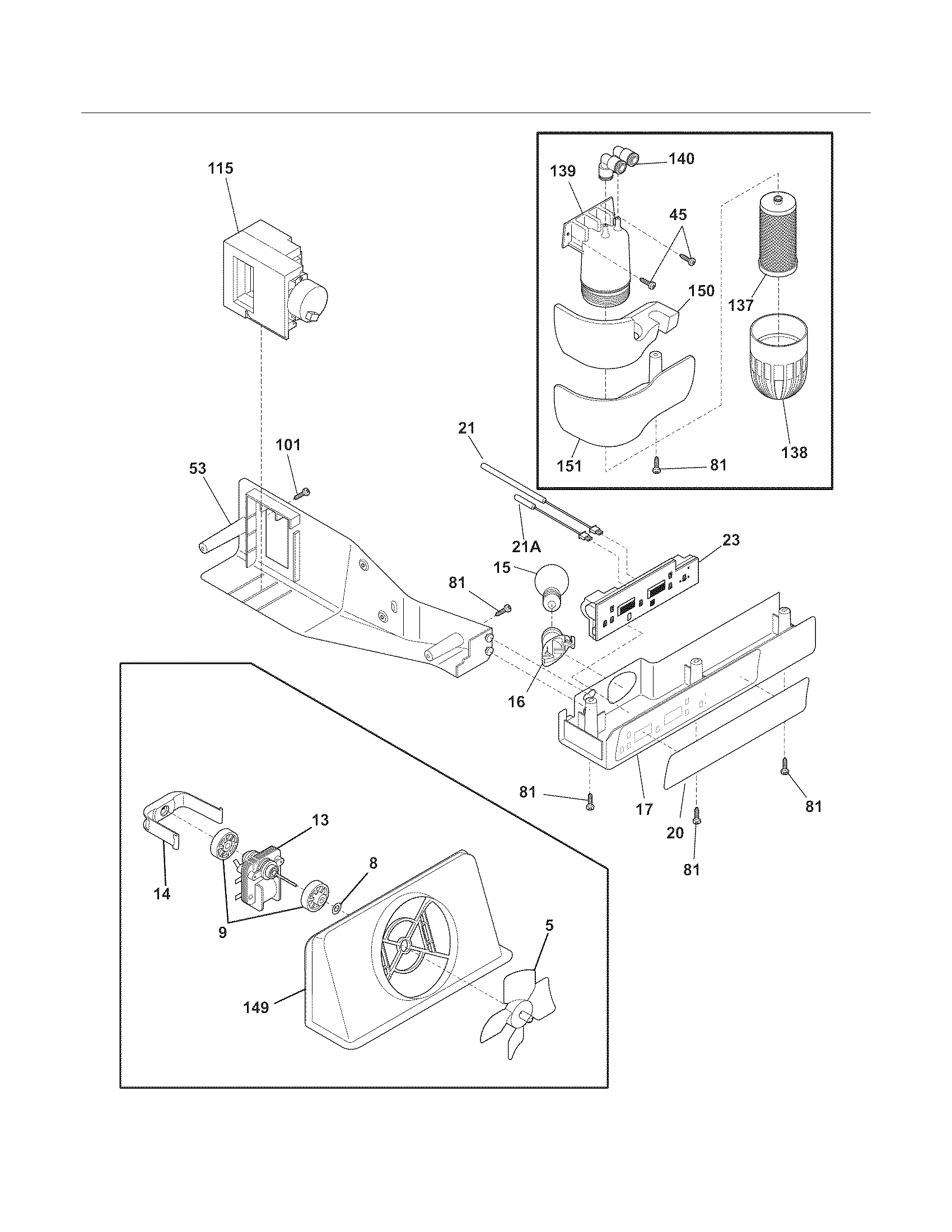 Frigidaire FRS6HR45KS7 controls diagram