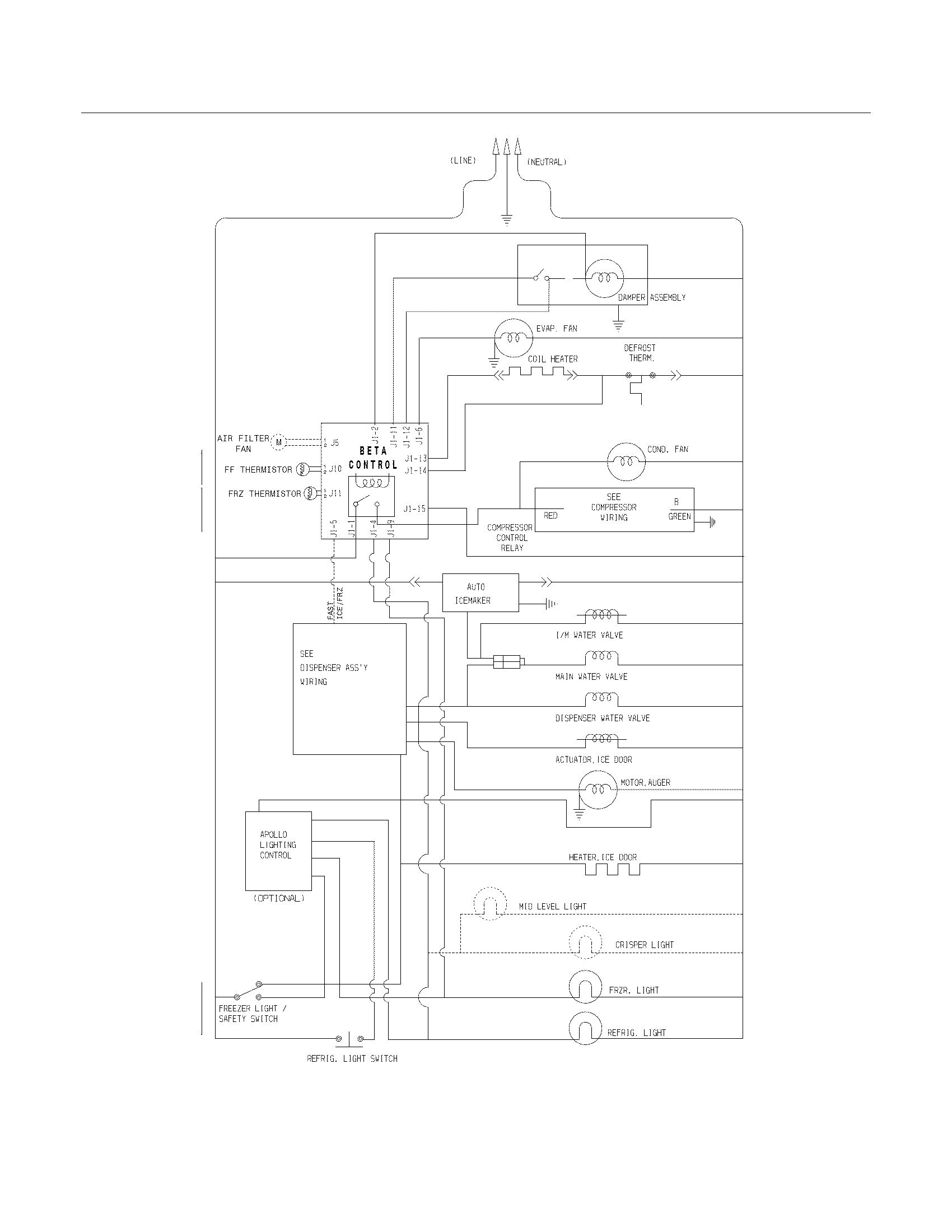 Frigidaire FRS6HR45KS7 wiring schematic diagram