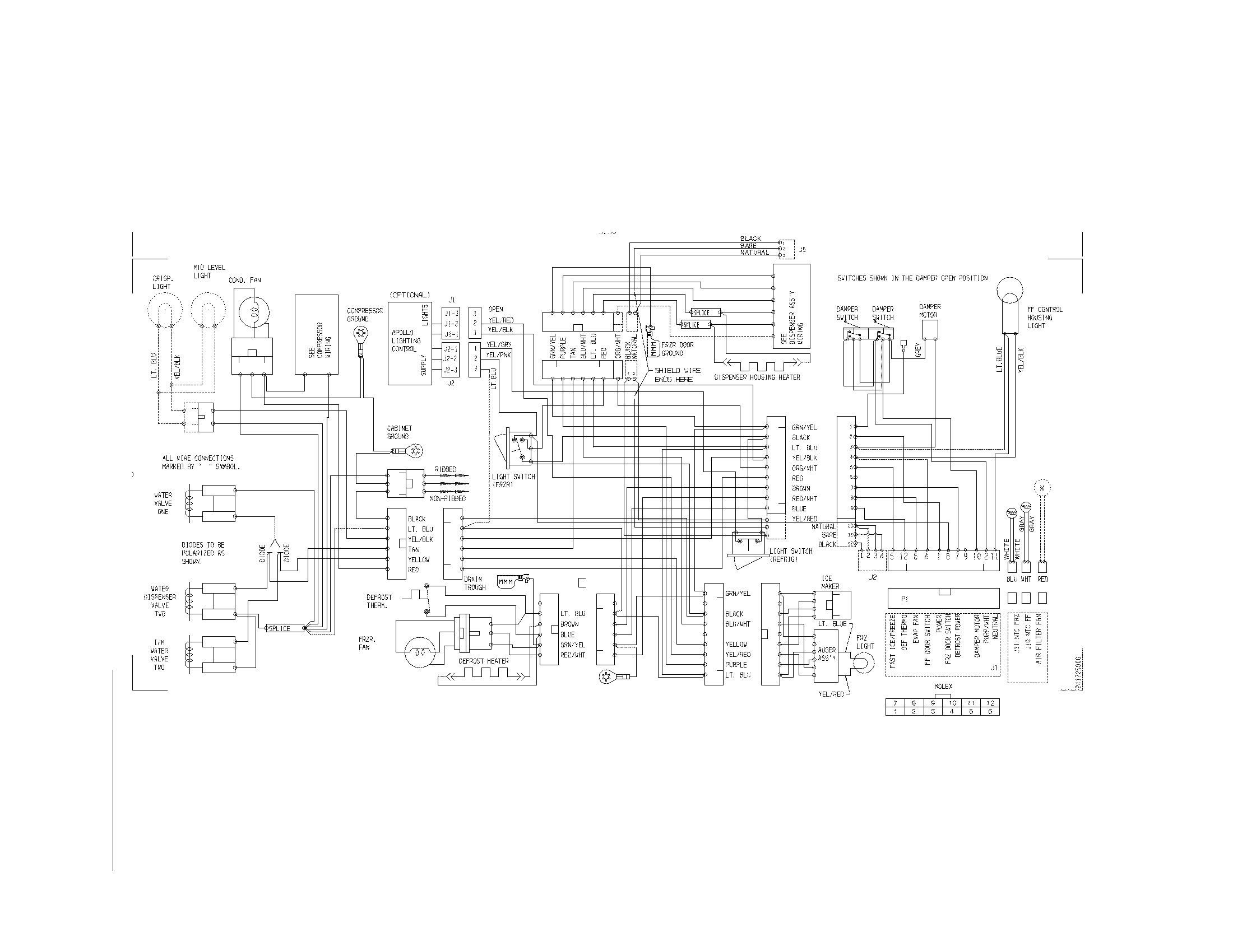 Frigidaire FRS6HR45KS7 wiring diagram diagram
