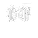 Frigidaire FGHN2844LF5 fresh food doors diagram