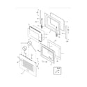 Frigidaire FGGS3045KFE door diagram