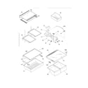 Frigidaire LGUI2149LF2 shelves diagram