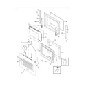 Frigidaire FPGS3085KFH door diagram