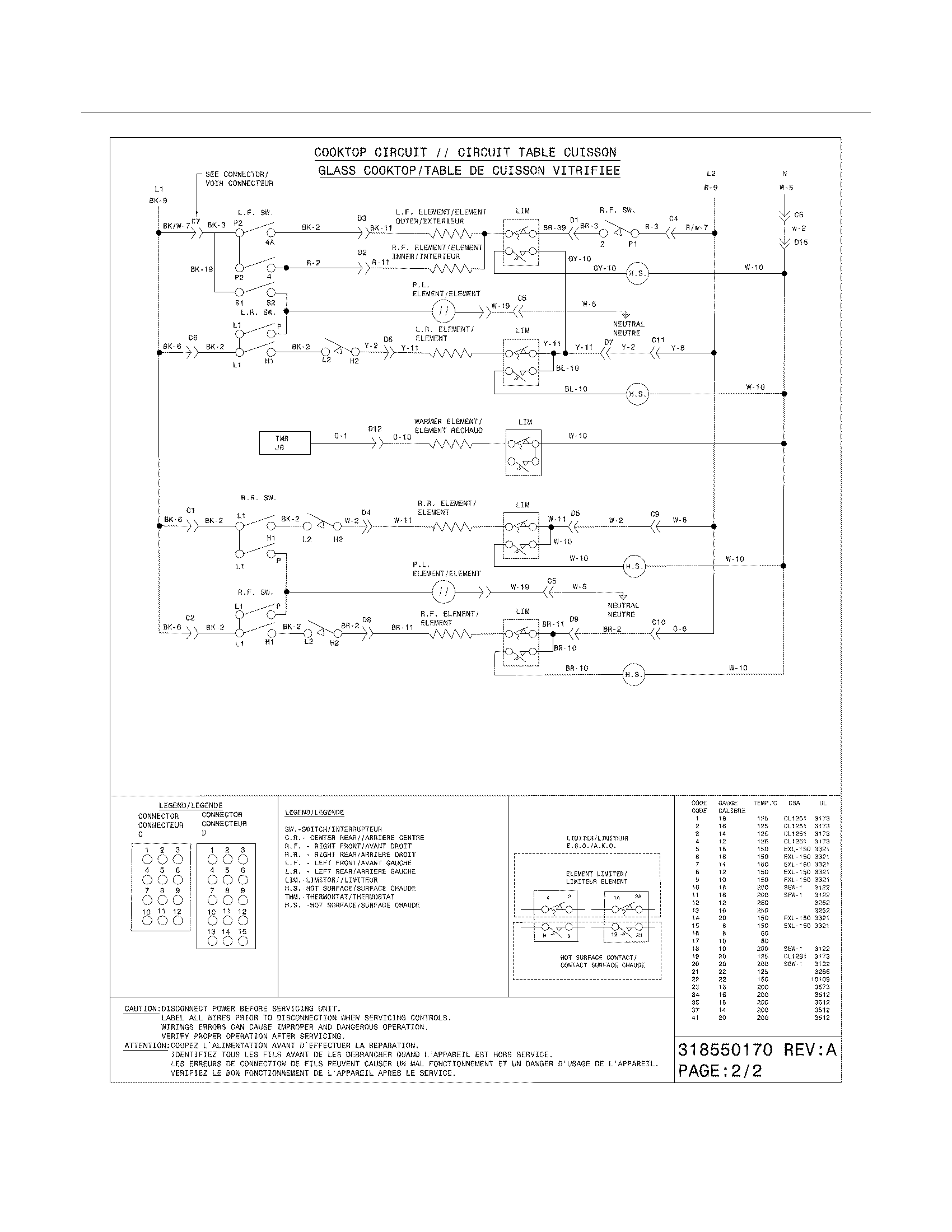Frigidaire FGES3045KFD wiring diagram diagram