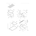 Frigidaire FGHT2144KR4 shelves diagram