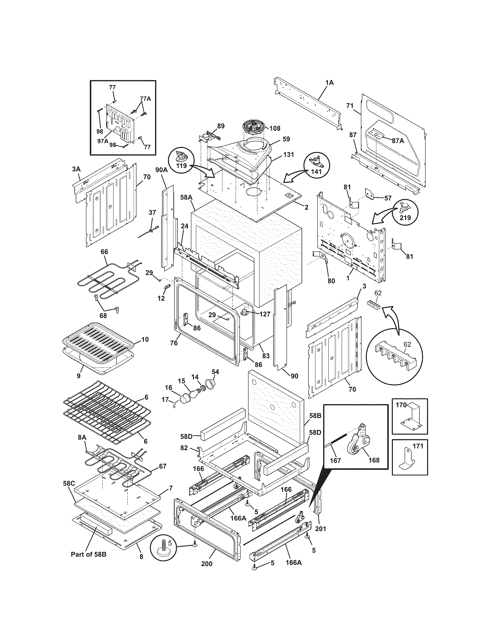 Kenmore 79046892904 body diagram