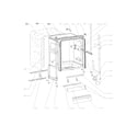 Kenmore Elite 58714683110 tub/frame diagram