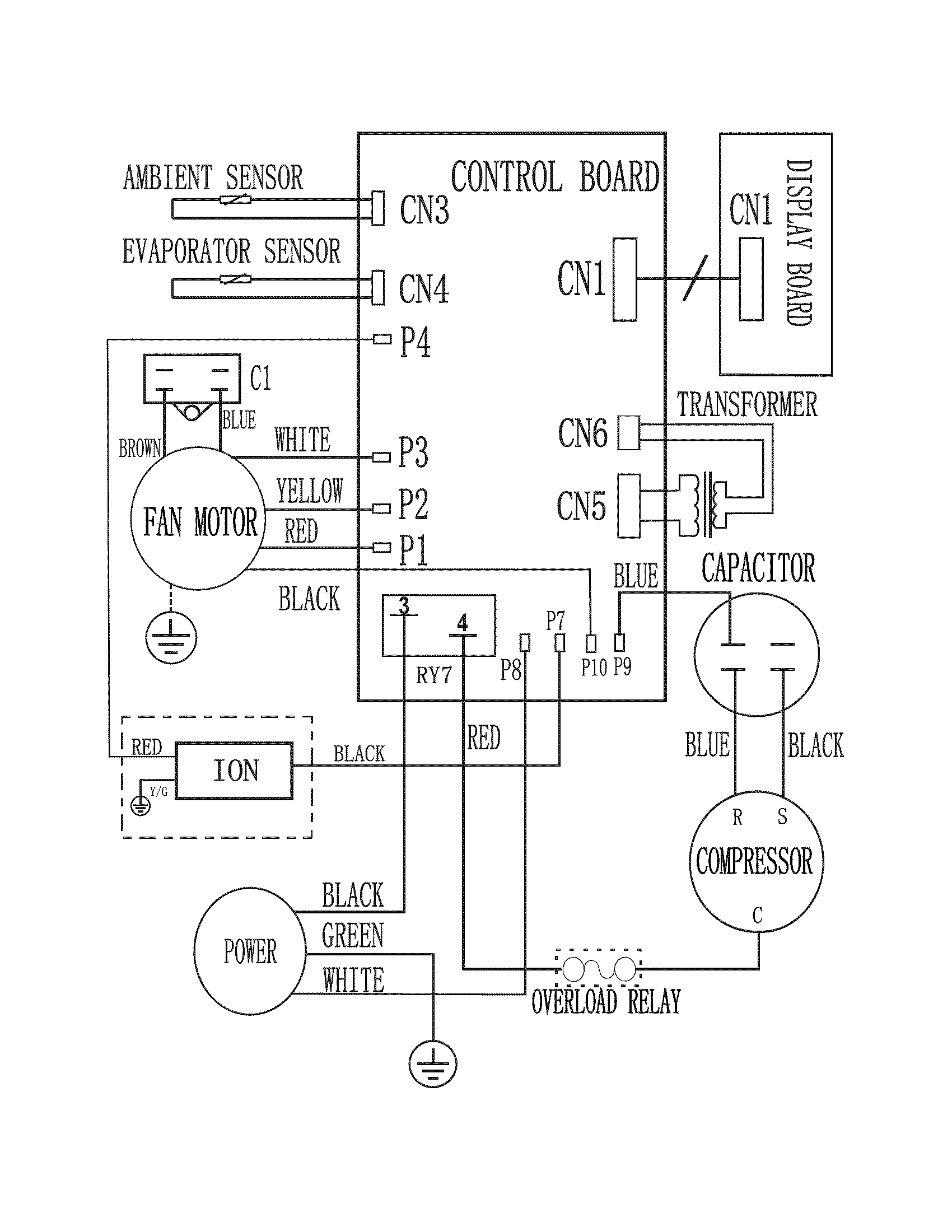 Frigidaire FRA156MT113 wiring diagram diagram