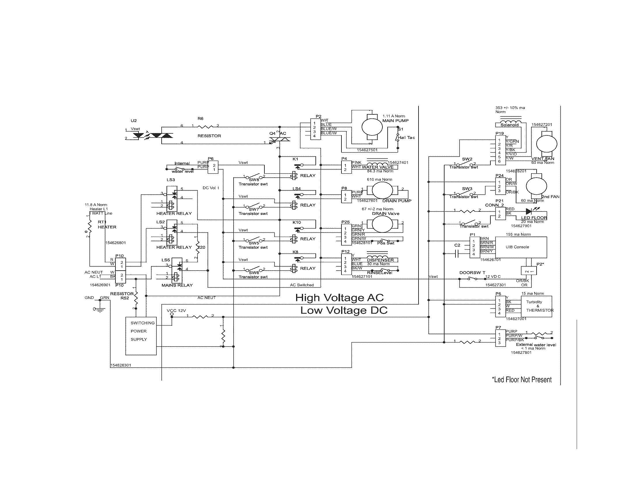 Electrolux EIDW6305GS2B wiring diagram diagram