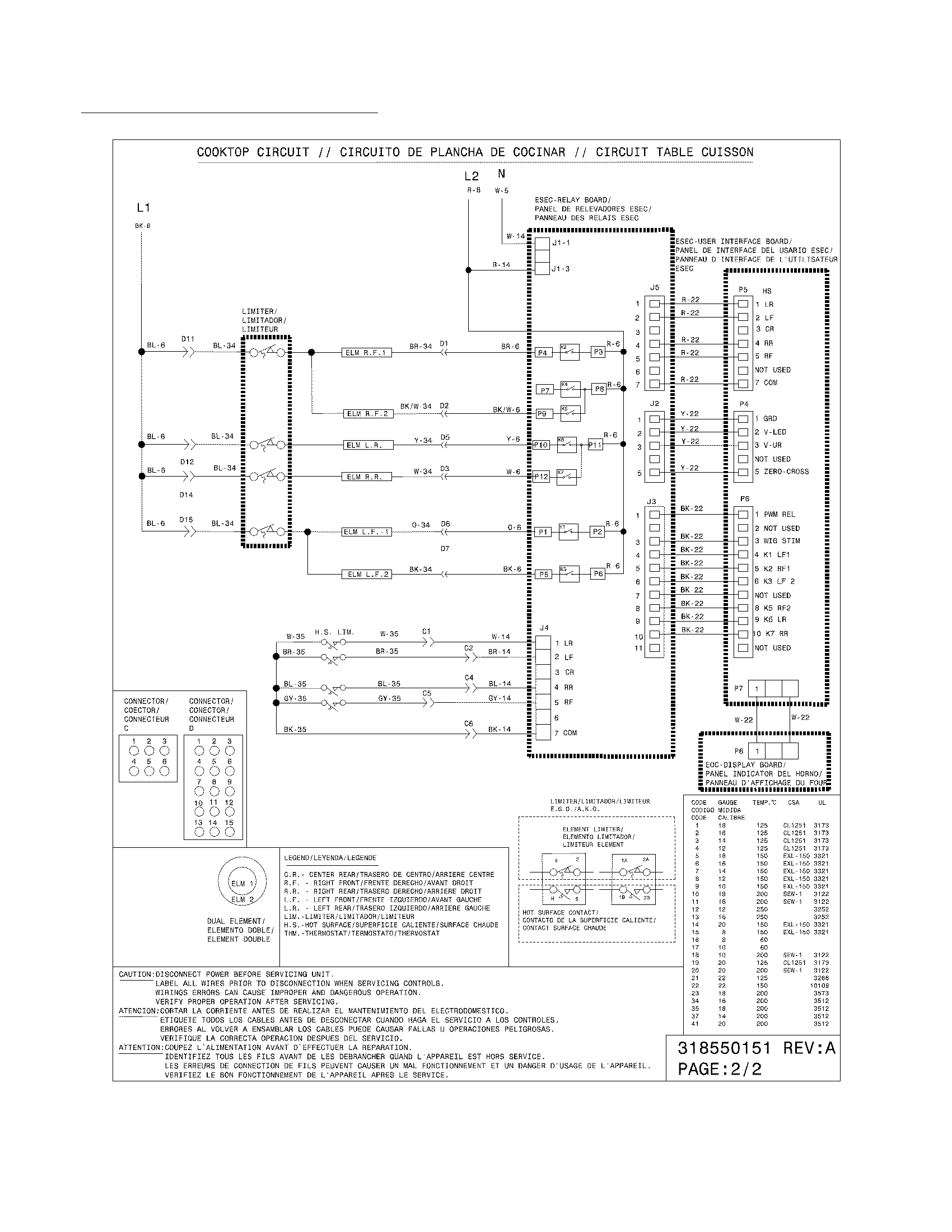 Frigidaire FGES3065KFE wiring diagram diagram