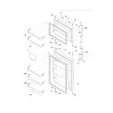 Frigidaire FFTR1715LB9 doors diagram