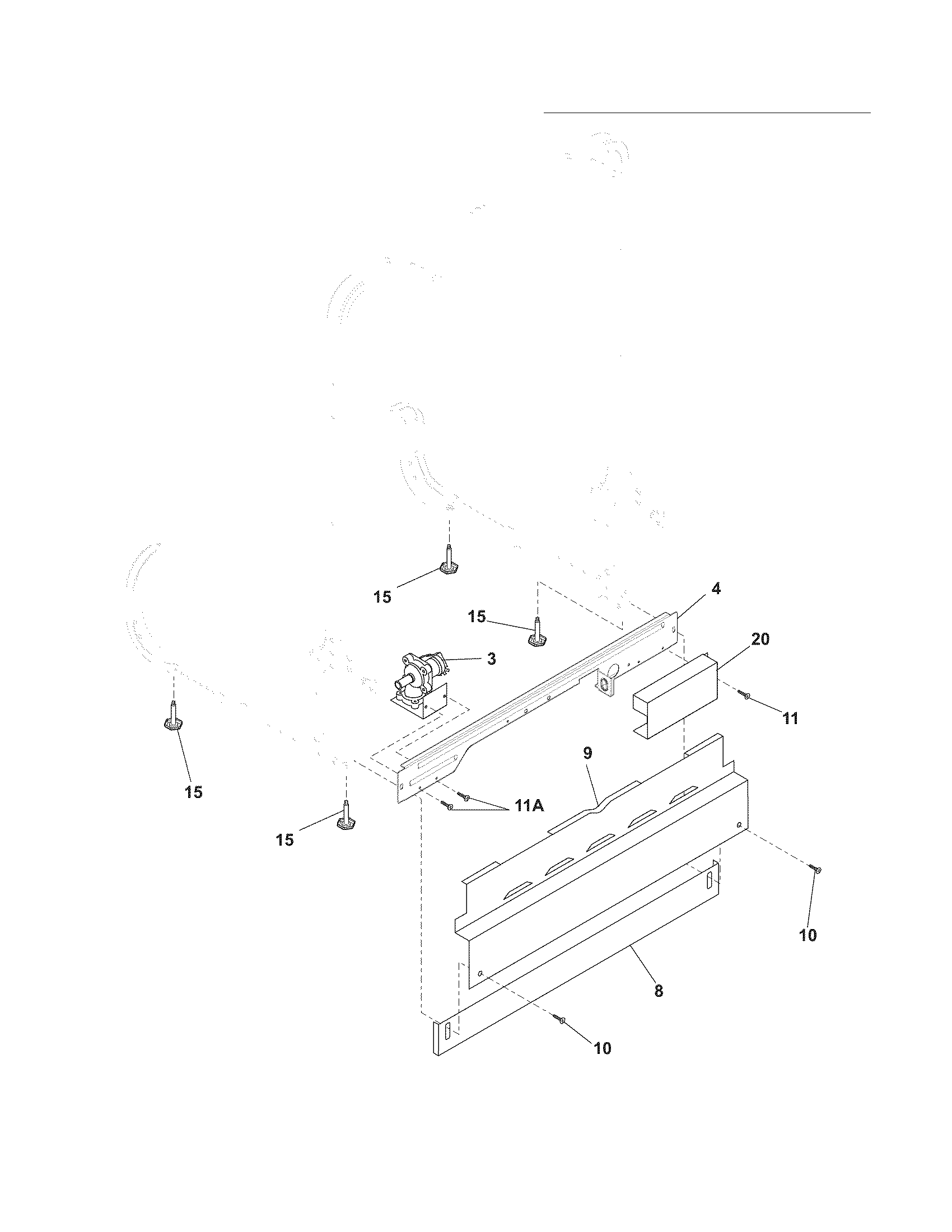 Frigidaire FFBD2405KS1A frame diagram