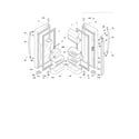 Frigidaire FGUB2642LE5 fresh food doors diagram