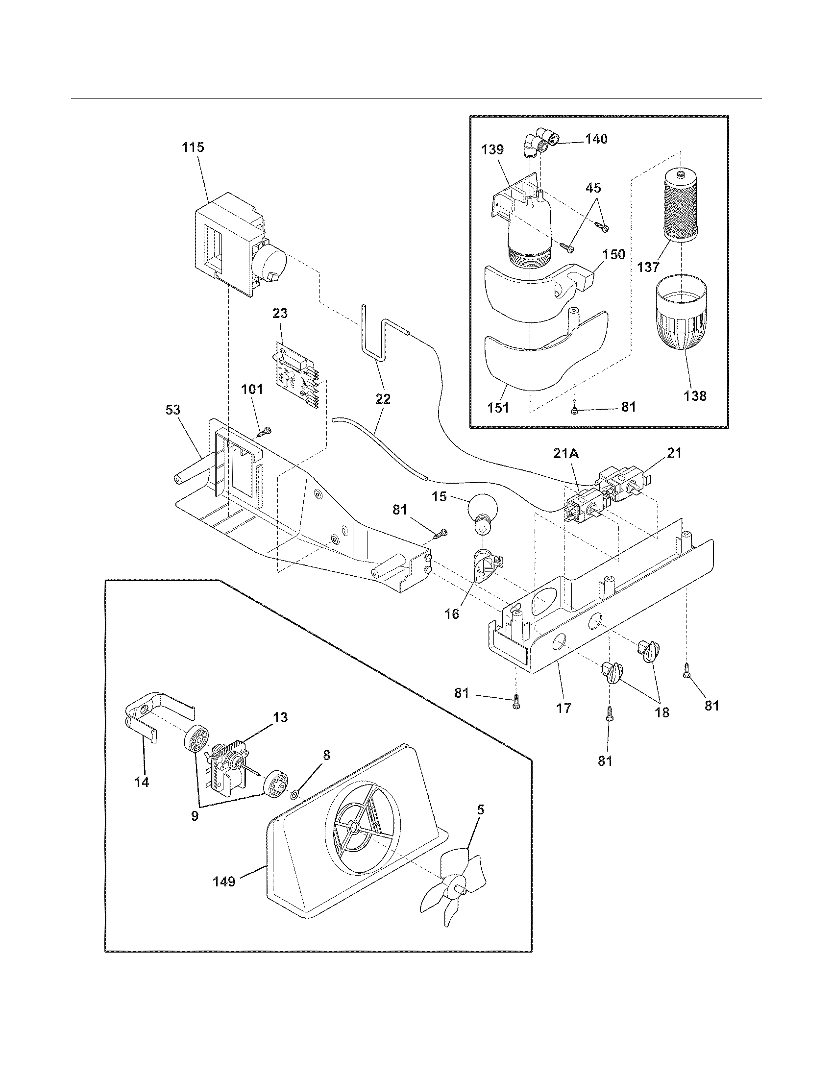 White-Westinghouse WWSS2601KW7 controls diagram