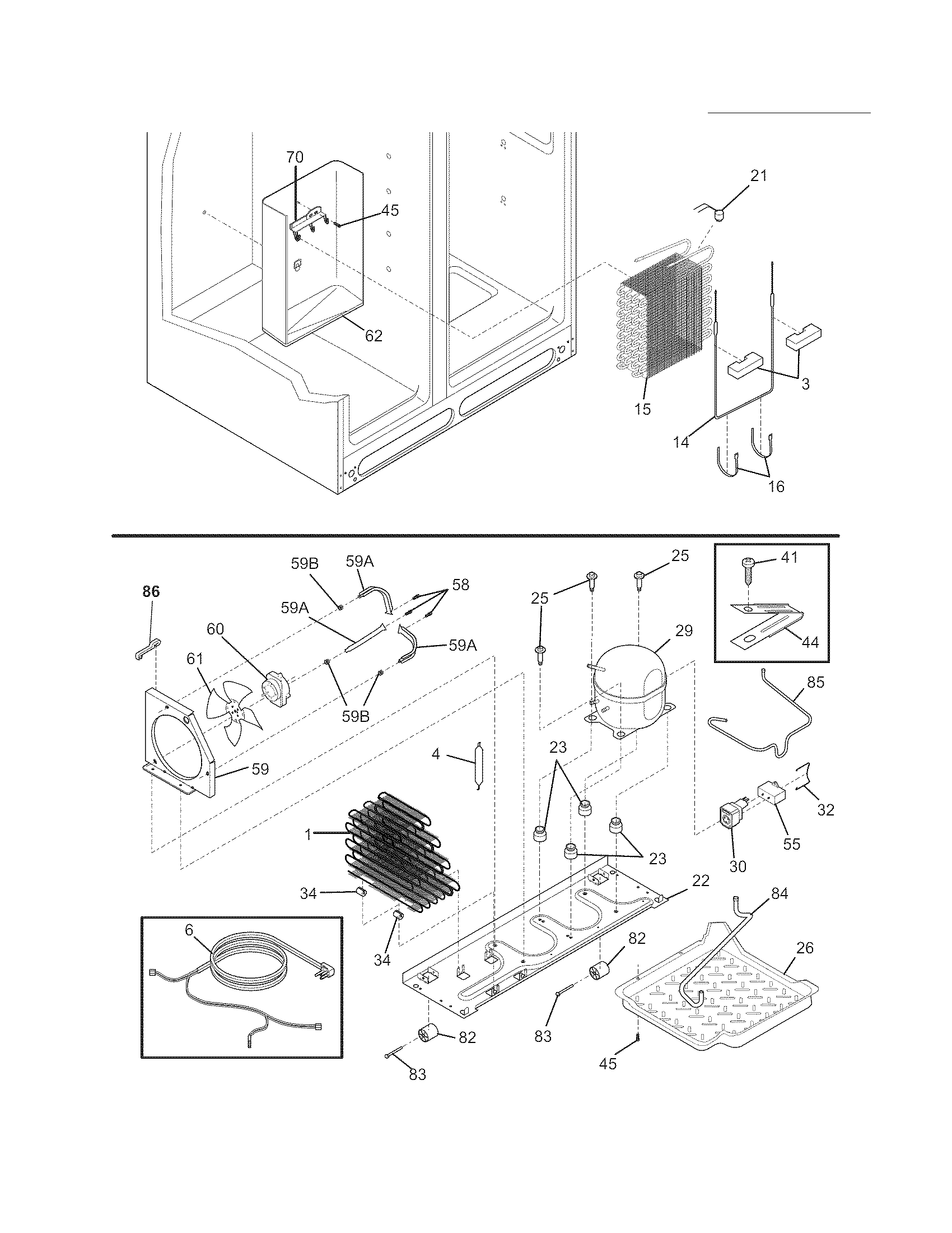 Electrolux EI23SS55HW1 system diagram