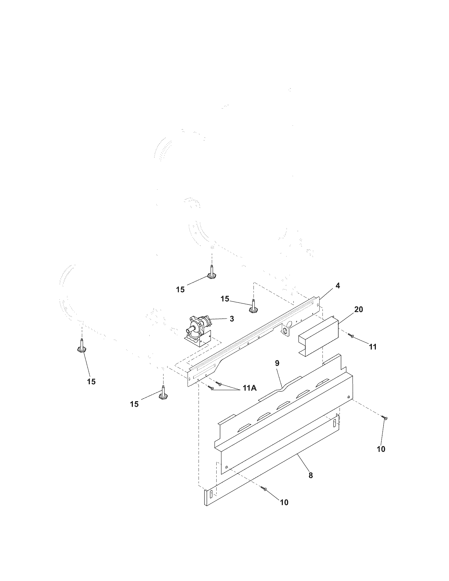 Kenmore 58715378100B frame diagram