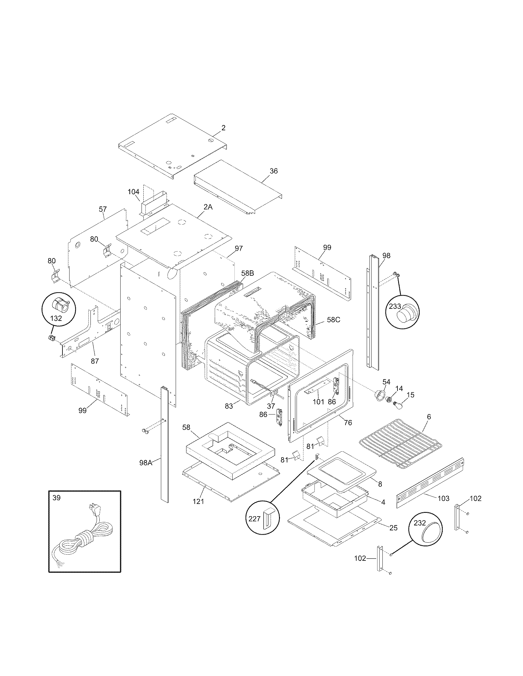 Kenmore 79030522802 body diagram