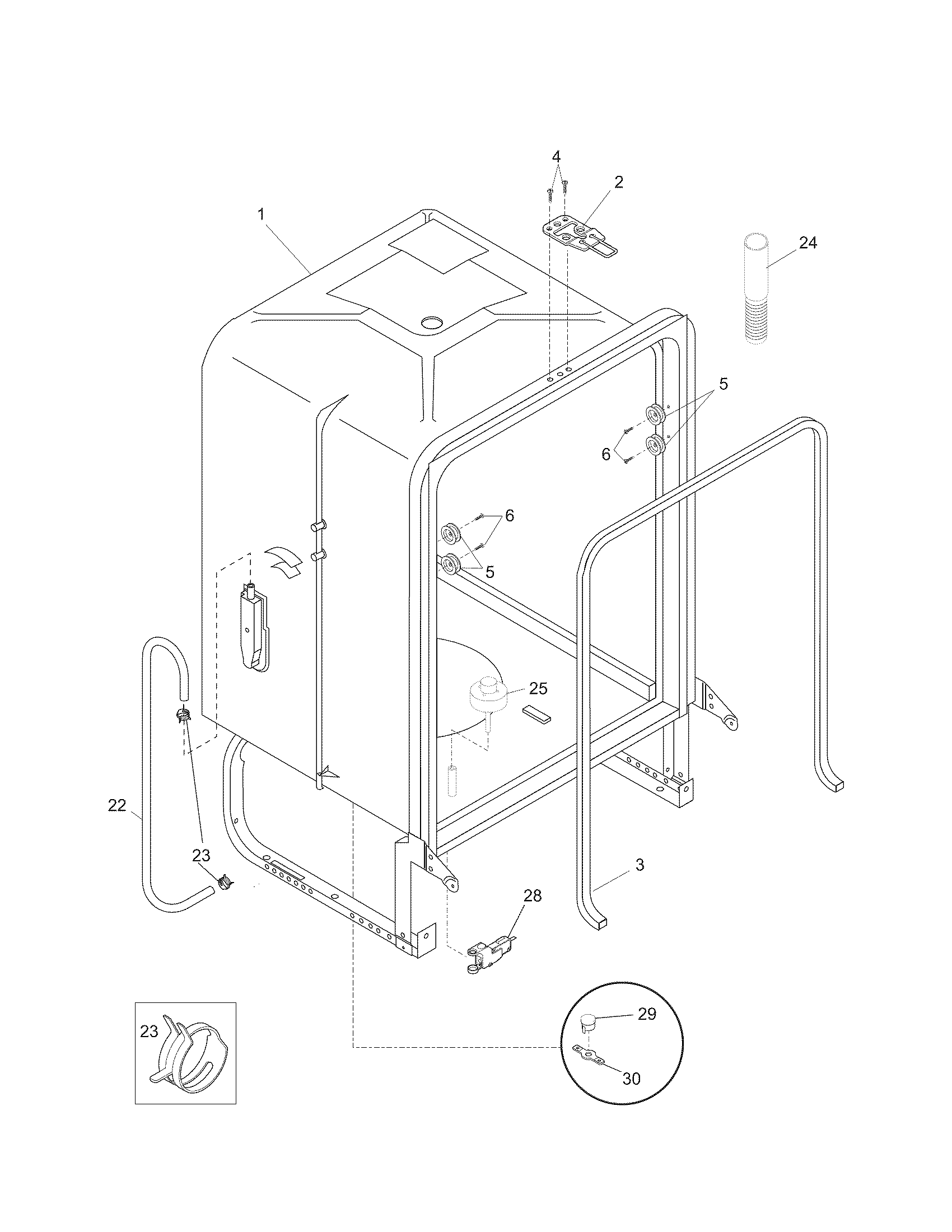 Kenmore 58715263900A tun diagram