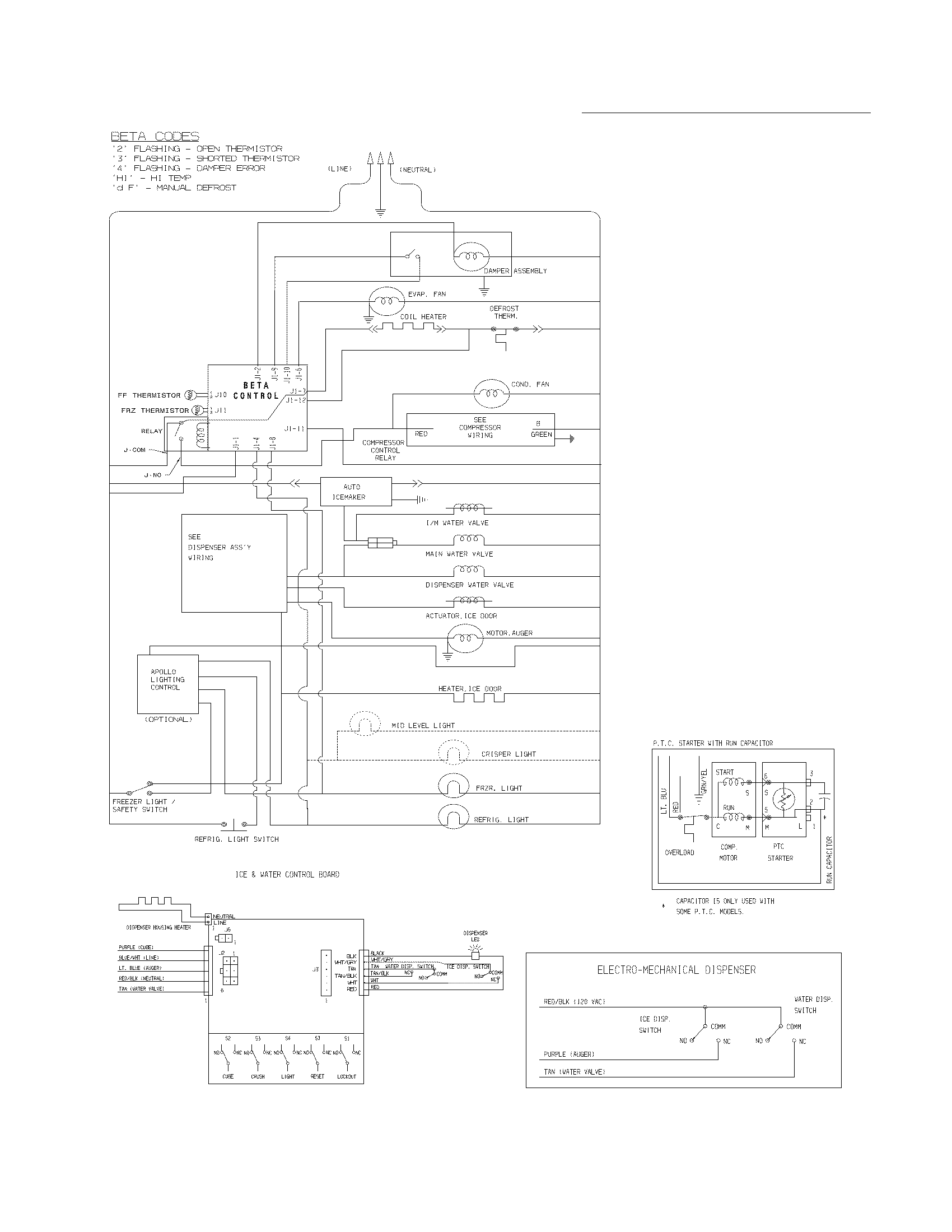 Crosley CRSH268MS2 wiring schematic diagram