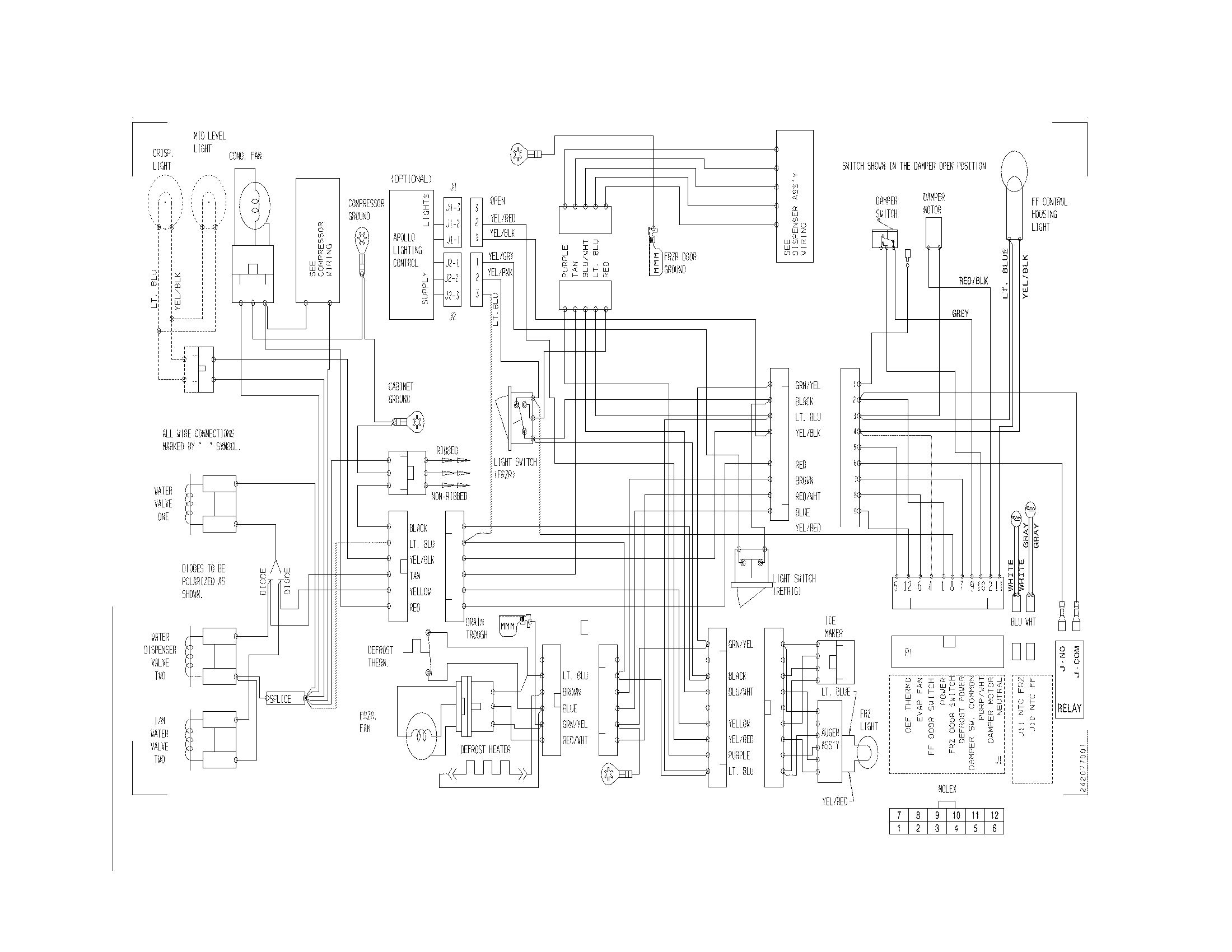 Crosley CRSH266MB2 wiring diagram diagram