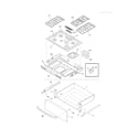 Frigidaire FFGS3025LBE top/drawer diagram