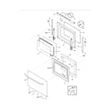 Frigidaire FFGS3025LBE door diagram