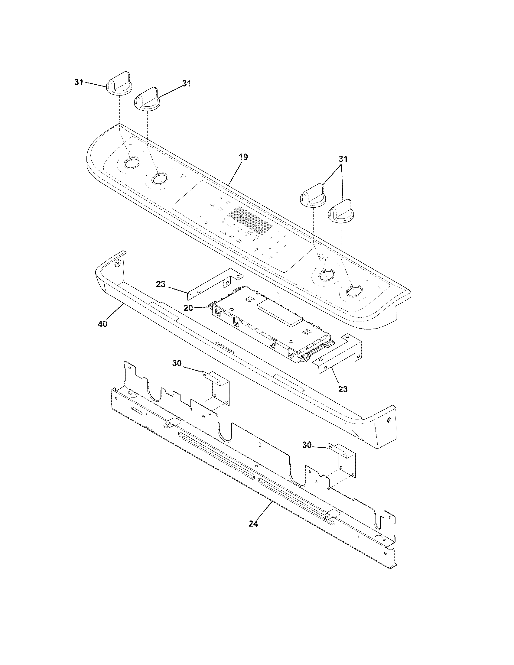 Frigidaire FGGS3045KBE backguard diagram