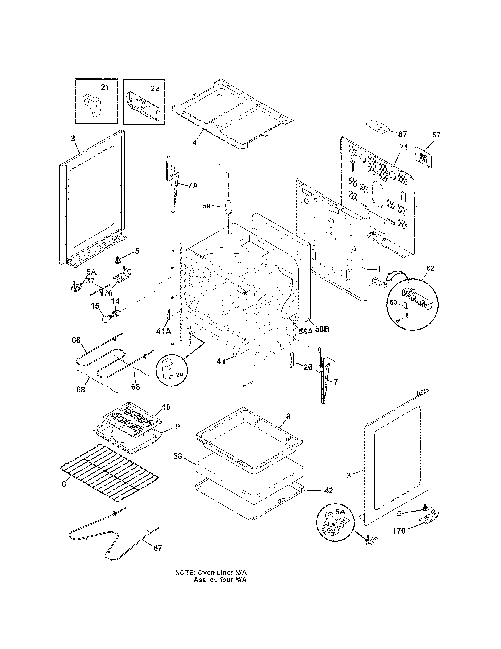 Kenmore 79090830608 body diagram