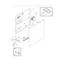 Frigidaire FFBD2404NB0A door diagram
