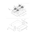 Frigidaire FFES3015LSD top/drawer diagram