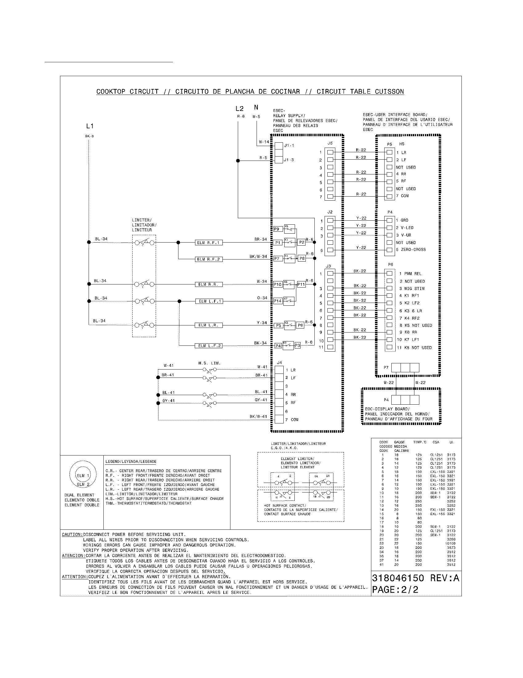 Frigidaire FGEF306TMFA wiring diagram diagram
