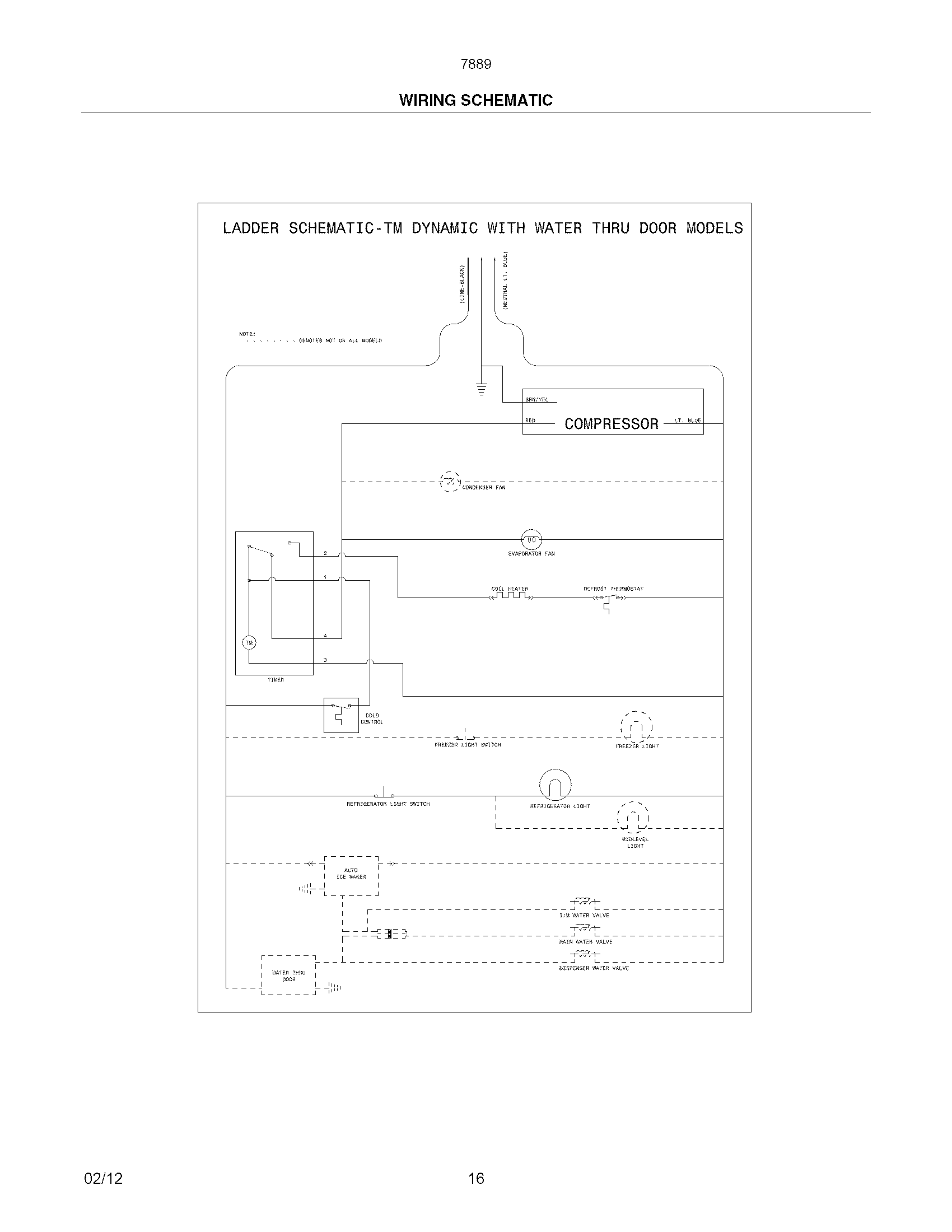 Kenmore 25378892012 wiring schematic diagram