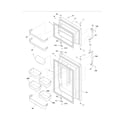 Frigidaire FRT18IL6JB9 door diagram