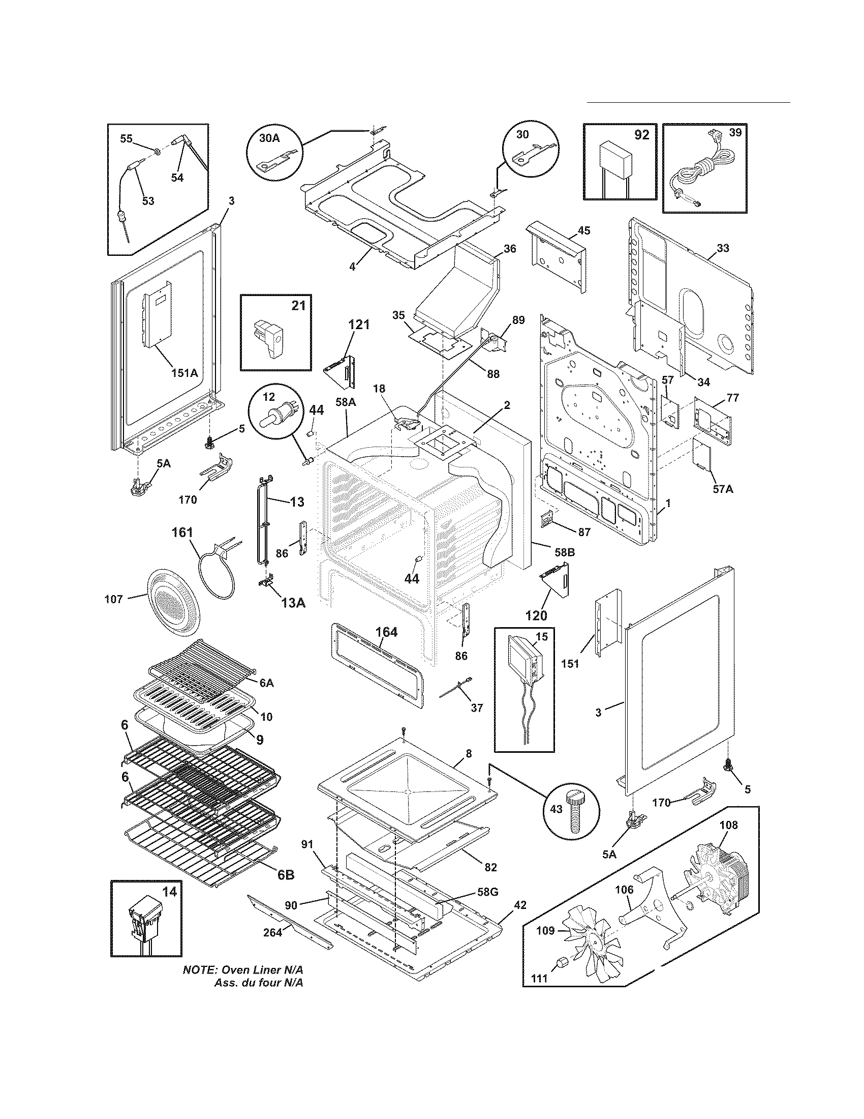 Electrolux EW3LGF65GSM body diagram