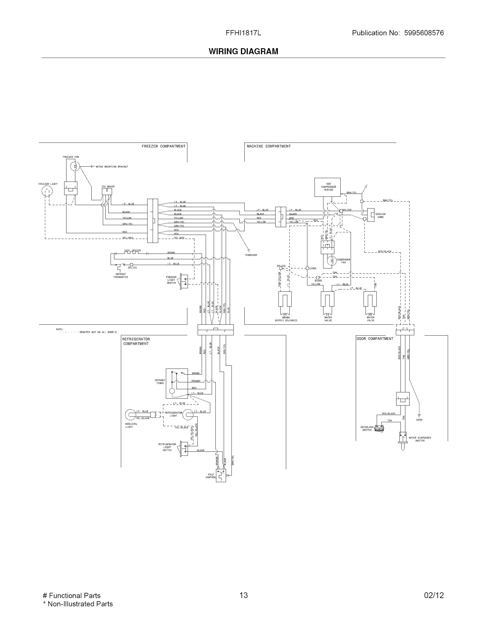 Frigidaire FFHI1817LS6 wiring diagram diagram