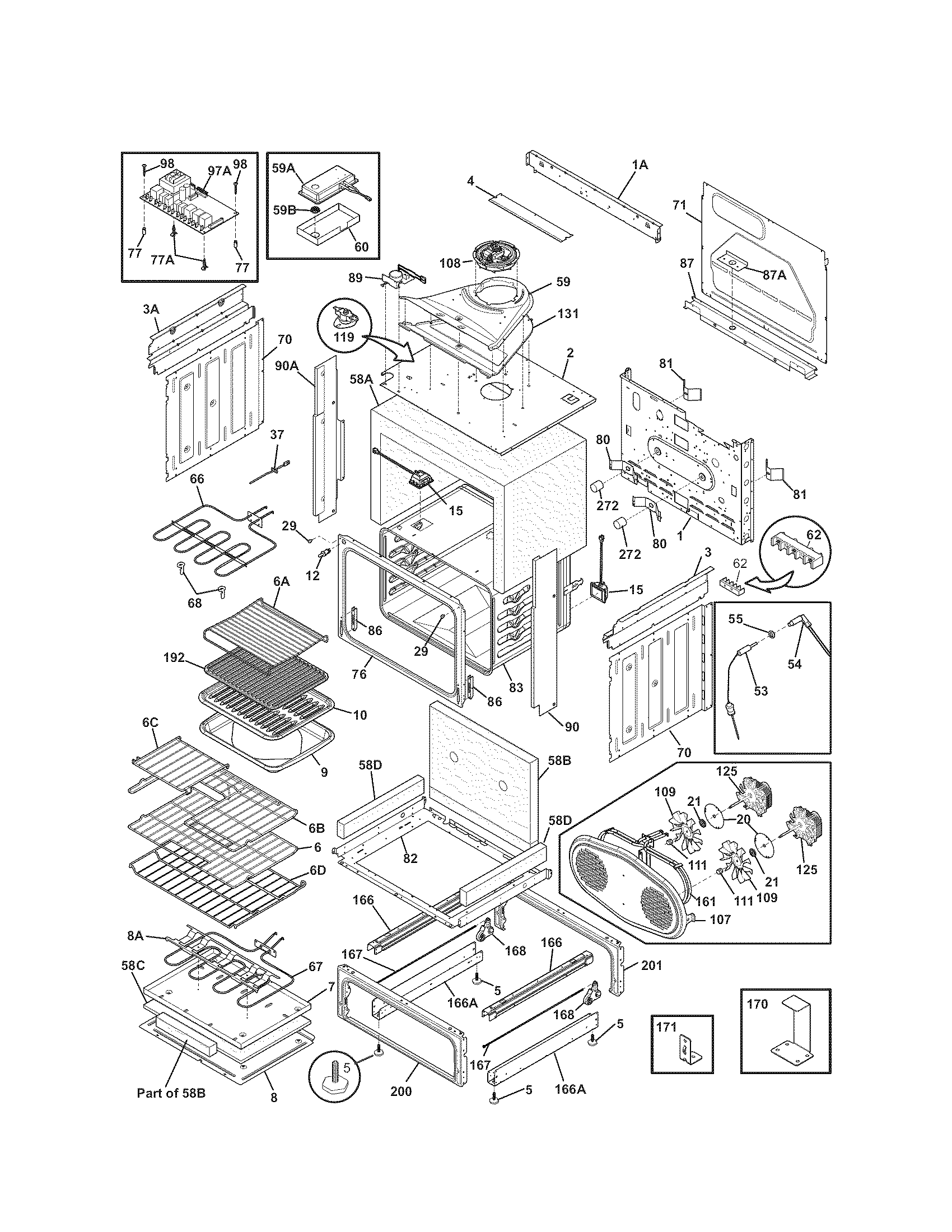 Kenmore Elite 79041072101 body diagram