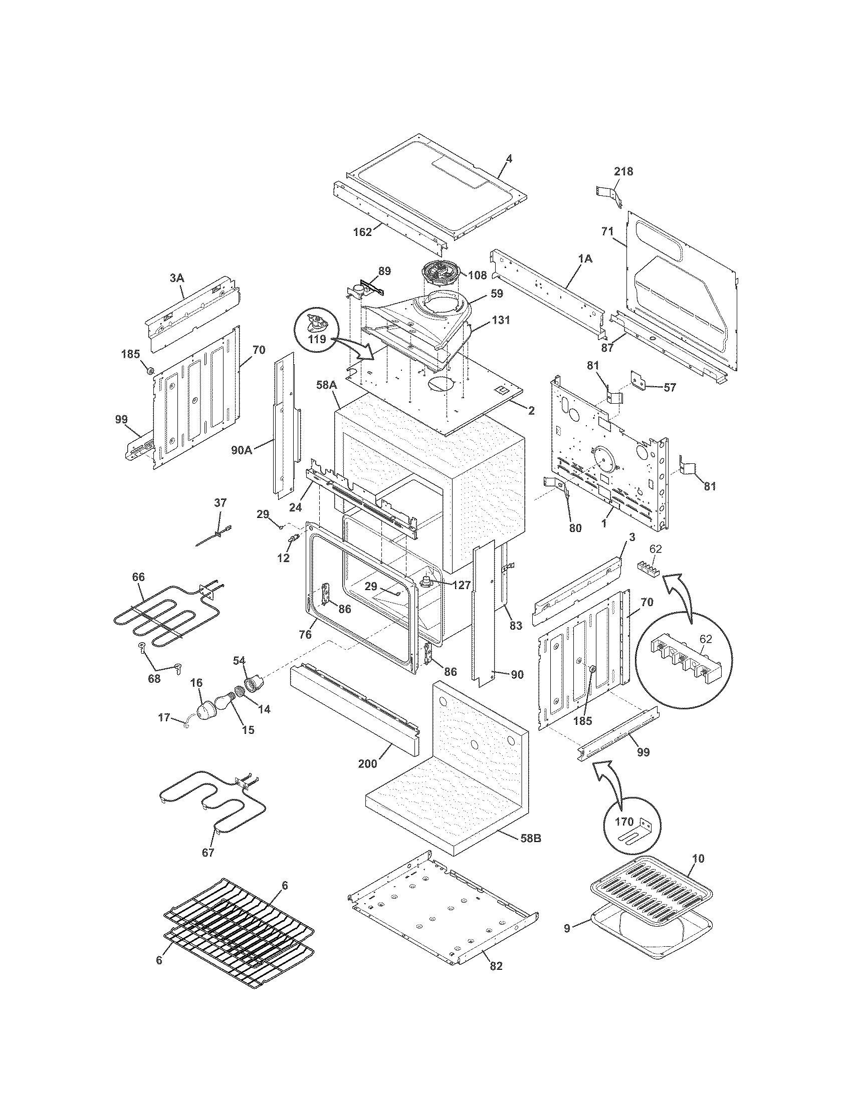 Kenmore 79045589904 body diagram